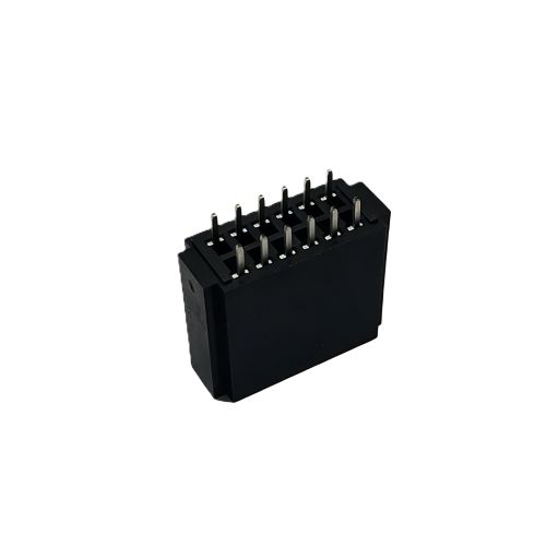 2.54mm金手指  DIP   180 ° 2X6PIN 针外露3.00mm  LCP  BLACK Au3u" 5.08MM 1.8槽宽